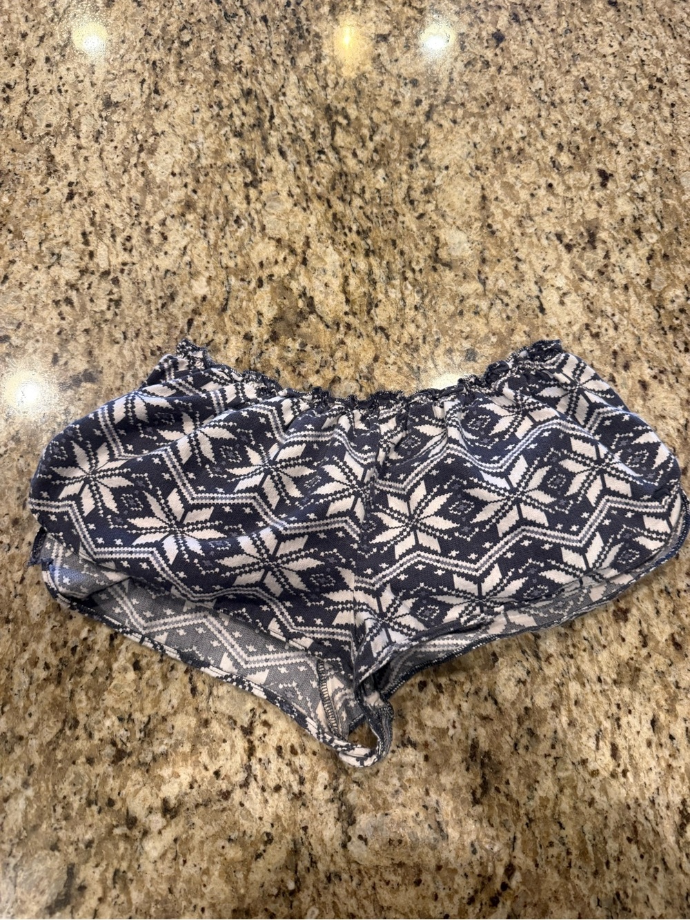 PINK Victoria's Secret Gray and White Printed Lounge Shorts